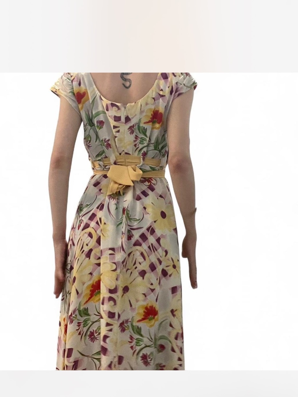 Vintage Cynthia Rowley Feminine Floral Fairy Maxi Dress - Picture 2 of 4